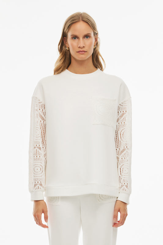 Larks Bluzë Sportive Offwhite 0244