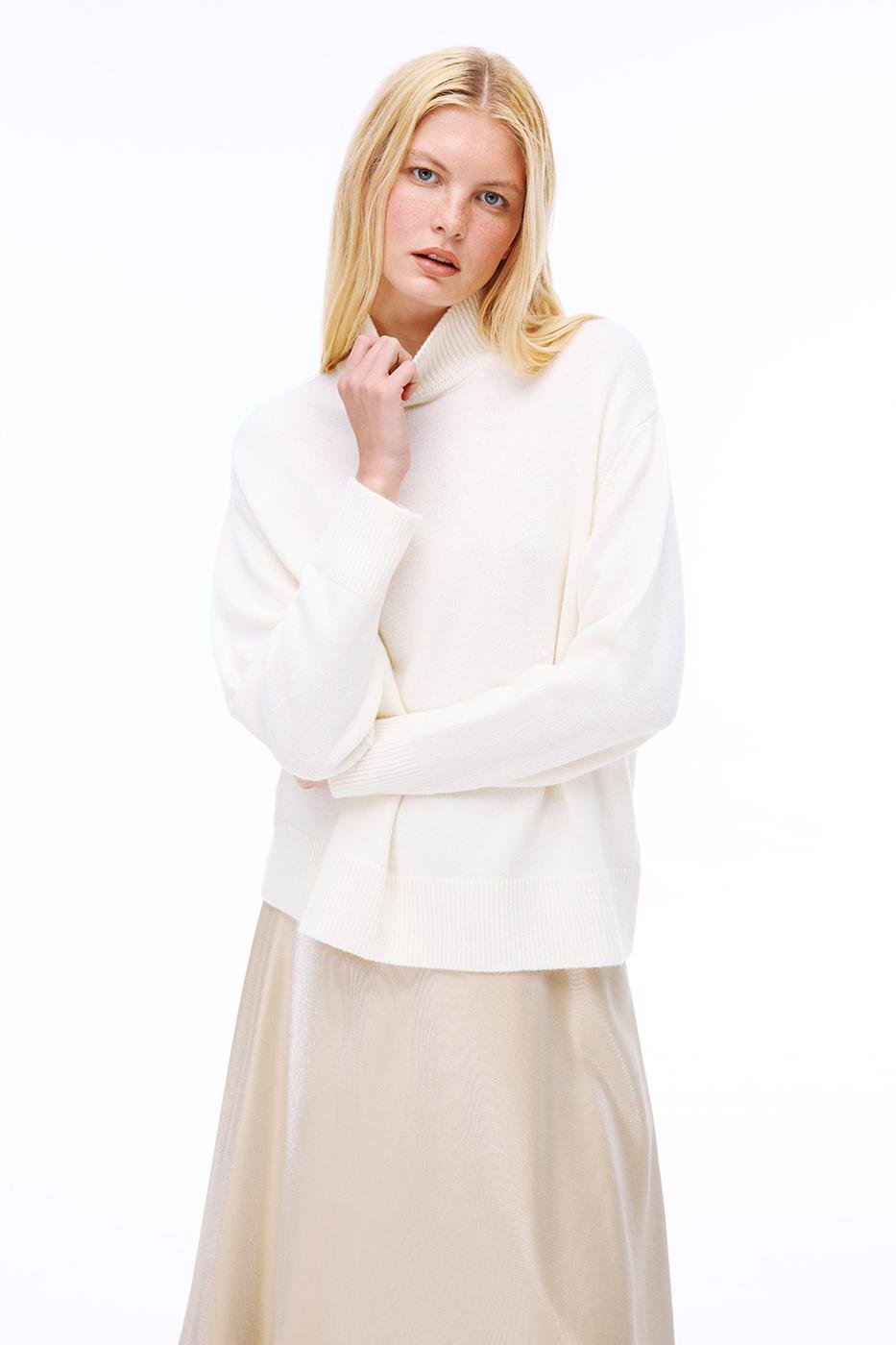 Triko Knit Pullover Offwhite 0028
