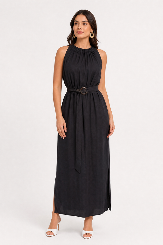 Fustan Maxi Elegant i Zi 1147