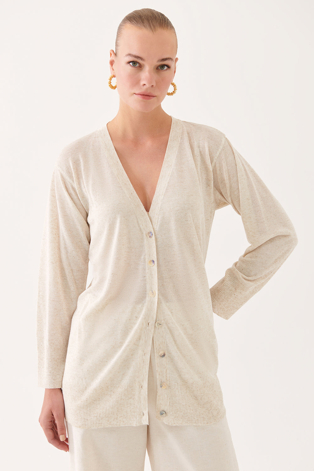 Illas Triko Cardigan Bezhë 0317
