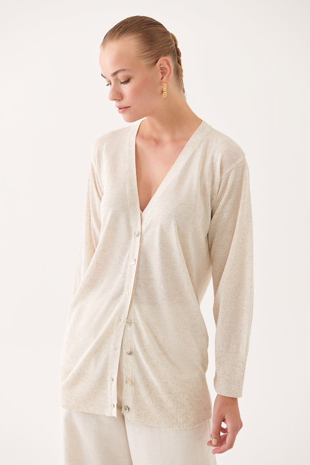 Illas Triko Cardigan Bezhë 0317